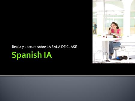 Realia y Lectura sobre LA SALA DE CLASE.  Pelota de Nieve.