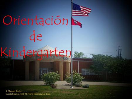 Orientación de Kindergarten © Masonia Busby