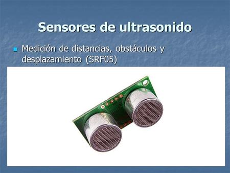 Sensores de ultrasonido