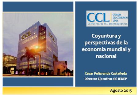 Coyuntura y perspectivas de la economía mundial y nacional