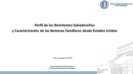Perfil de los Remitentes Salvadoreños