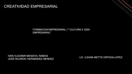 CREATIVIDAD EMPRESARIAL