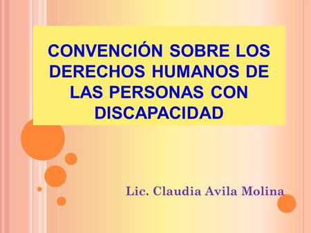 Lic. Claudia Avila Molina