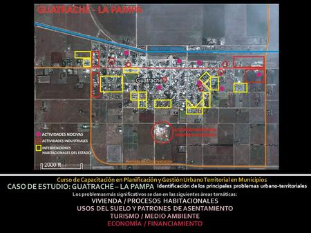 Identificación de los principales problemas urbano-territoriales.