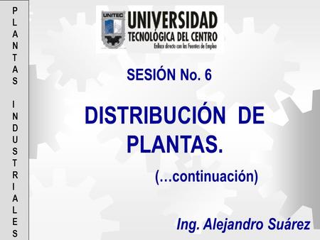 DISTRIBUCIÓN DE PLANTAS.