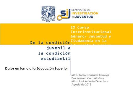 De la condición juvenil a la condición estudiantil