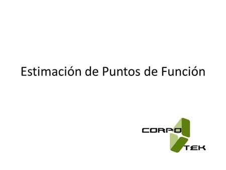 Estimación de Puntos de Función