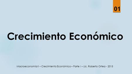 Crecimiento Económico