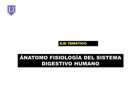 ÁNATOMO FISIOLOGÍA DEL SISTEMA DIGESTIVO HUMANO