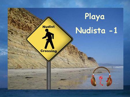Playa Nudista -1 En la playa, no me suelta nunca…