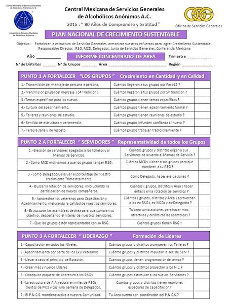 PLAN NACIONAL DE CRECIMIENTO SUSTENTABLE