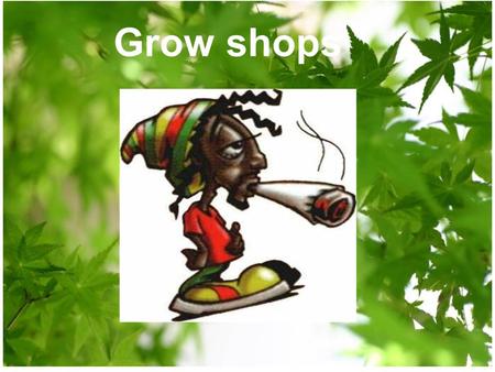 Grow shops.