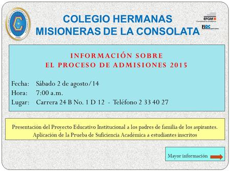 COLEGIO HERMANAS MISIONERAS DE LA CONSOLATA