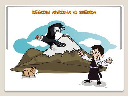 REGION ANDINA O SIERRA.