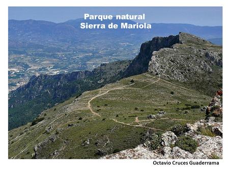 Parque natural Sierra de Mariola
