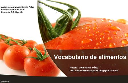 Vocabulario de alimentos