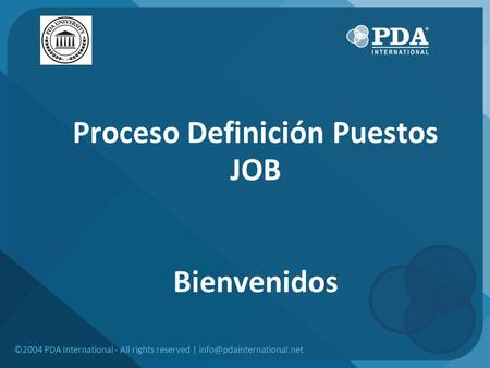 Proceso Definición Puestos JOB
