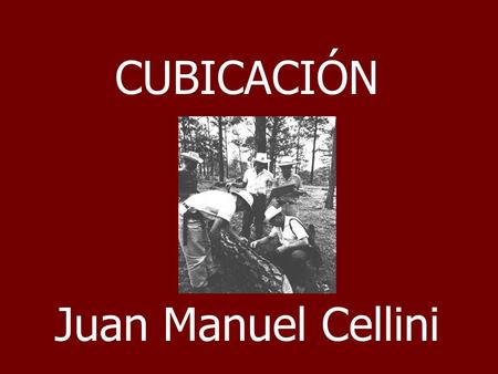 CUBICACIÓN Juan Manuel Cellini.