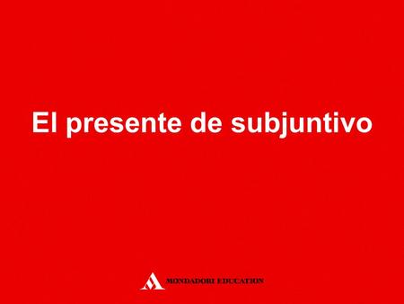 El presente de subjuntivo. Verbos regulares CANTARBEBERVIVIR cante cantes cante cantemos cantéis canten coma comas coma comamos comáis coman viva vivas.