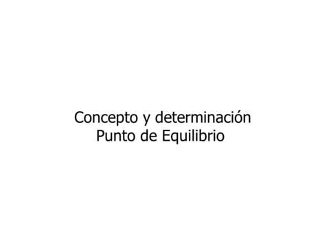 Concepto y determinación