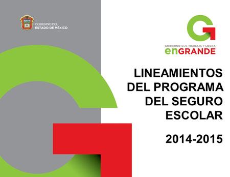 LINEAMIENTOS DEL PROGRAMA DEL SEGURO ESCOLAR