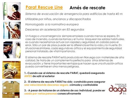 Parat Rescue Line Arnés de rescate