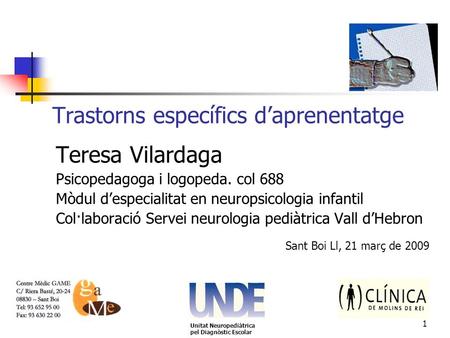 Trastorns específics d’aprenentatge