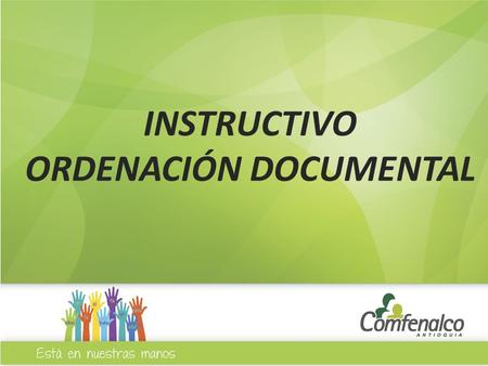 ORDENACIÓN DOCUMENTAL