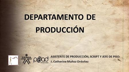 departamento de producción