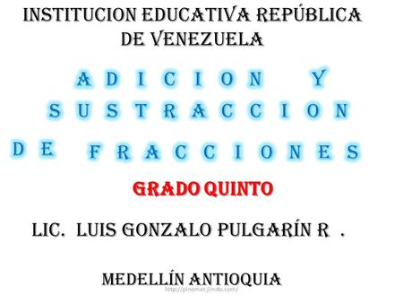 INSTITUCION EDUCATIVA república de venezuela