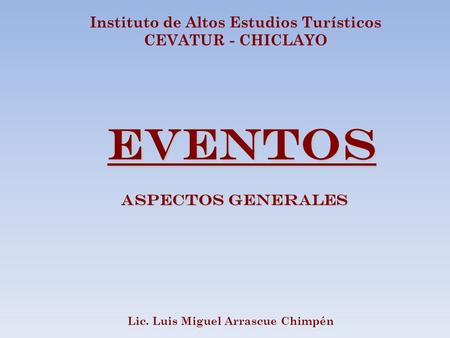 Instituto de Altos Estudios Turísticos
