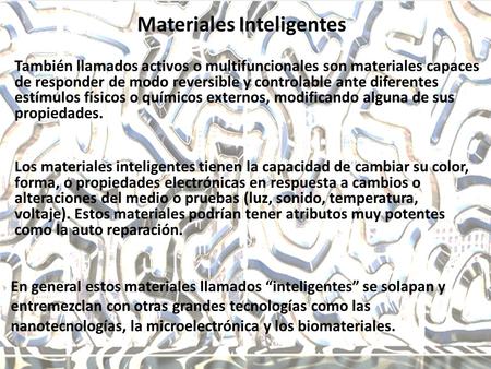 Materiales Inteligentes