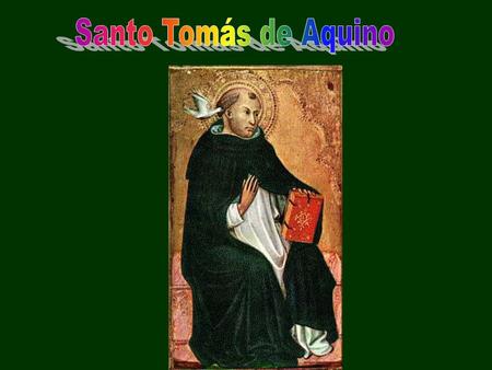 Santo Tomás de Aquino.