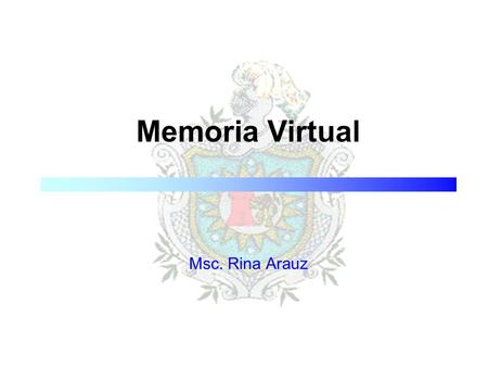 Memoria Virtual Msc. Rina Arauz.