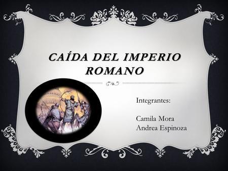 Caída del imperio romano