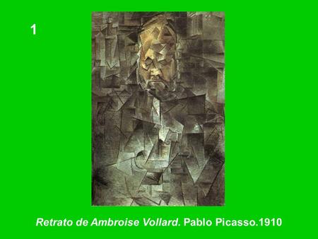 Retrato de Ambroise Vollard. Pablo Picasso.1910 1.
