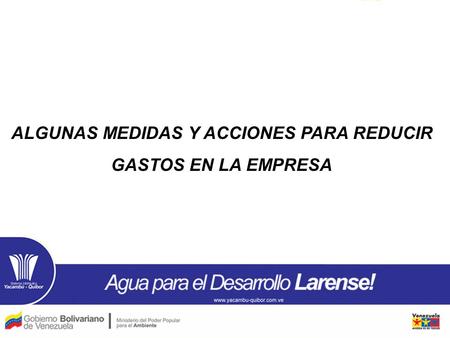 ALGUNAS MEDIDAS Y ACCIONES PARA REDUCIR GASTOS EN LA EMPRESA.