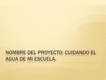 Al momento de que los niños bajaban a lavarse las manos, en el lavadero, se dieron cuenta de que el agua estaba sucia, con espuma de jabón, de otro color.