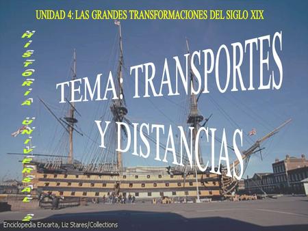 HISTORIA UNIVERSAL II UNIDAD 4.- LAS GRANDES TRANSFORMACIONES DEL SIGLO XIX.