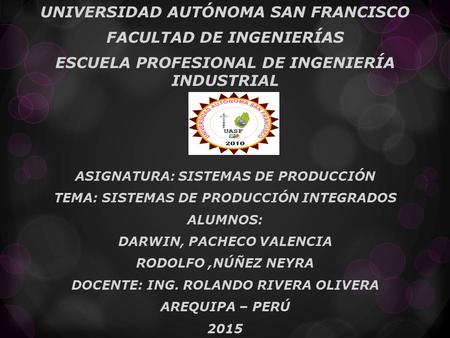 ESCUELA PROFESIONAL DE INGENIERÍA INDUSTRIAL