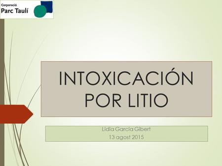INTOXICACIÓN POR LITIO