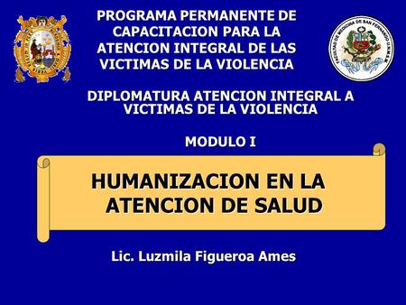 DIPLOMATURA ATENCION INTEGRAL A VICTIMAS DE LA VIOLENCIA