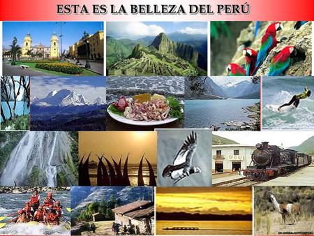 ESTA ES LA BELLEZA DEL PERÚ