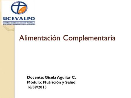 Alimentación Complementaria