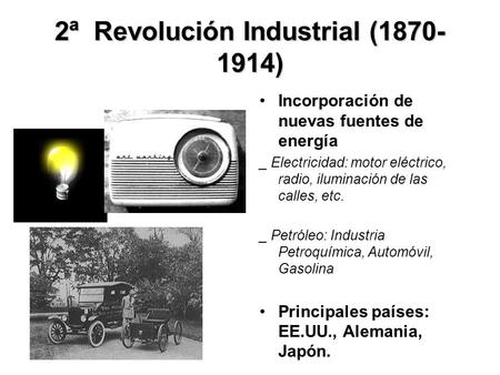 2ª Revolución Industrial ( )