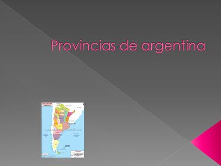 Provincias de argentina