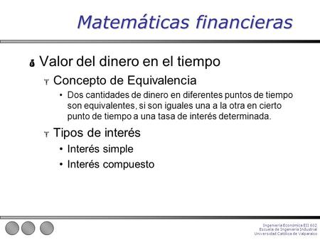 Matemáticas financieras