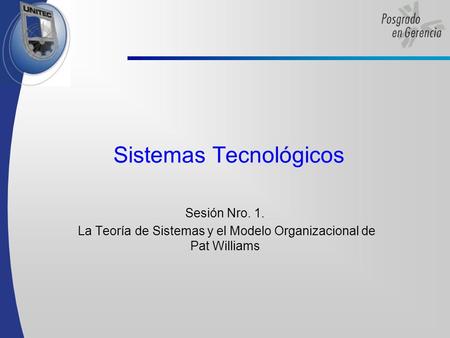 Sistemas Tecnológicos