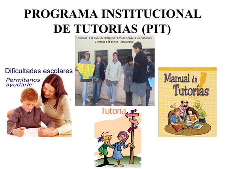 PROGRAMA INSTITUCIONAL DE TUTORIAS (PIT)