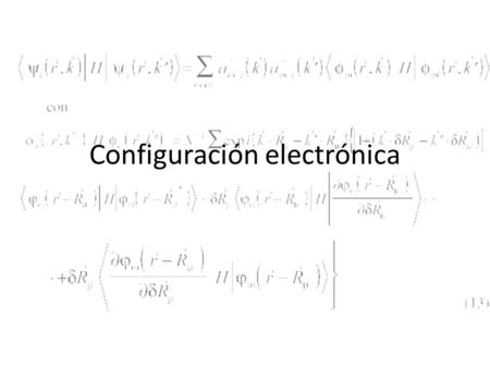 Configuración electrónica